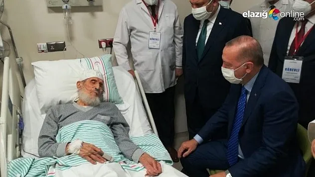 Cumhurbaşkanı Erdoğan'dan Hafız Abdullah Nazırlı ve Mehmet Zeki Sekin'e ziyaret