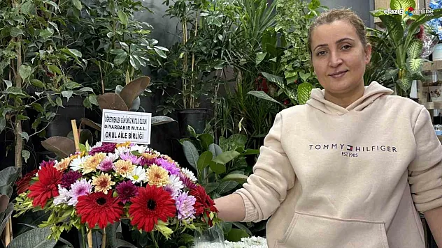 Diyarbakır'da çiçekçilerde Öğretmenler Günü yoğunluğu