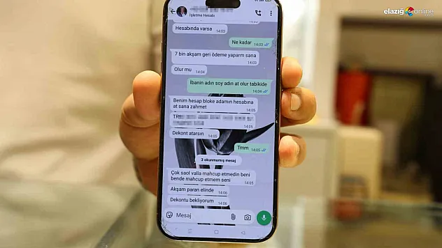 Elazığ'da Kuyumcunun Adıyla Dolandırıcılık! 7 Bin Lira Talebi Yakayı Ele Verdi!