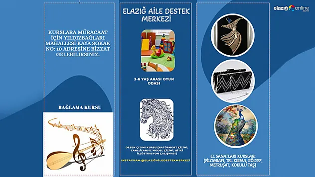 Elazığ ADEM Merkezinde Yaratıcı Kurslar Başlıyor!