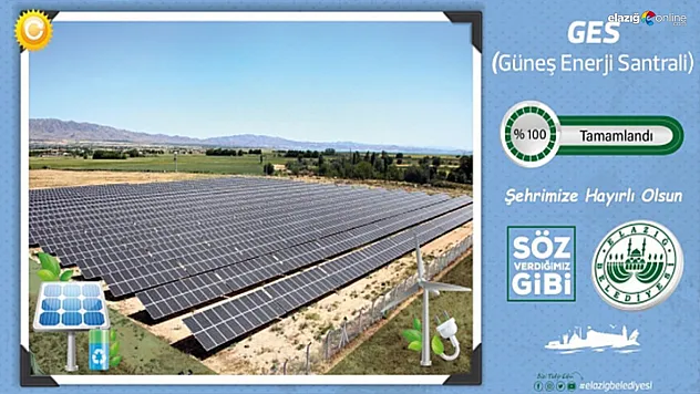 Elazığ Belediyesi GES projesi tamamlandı