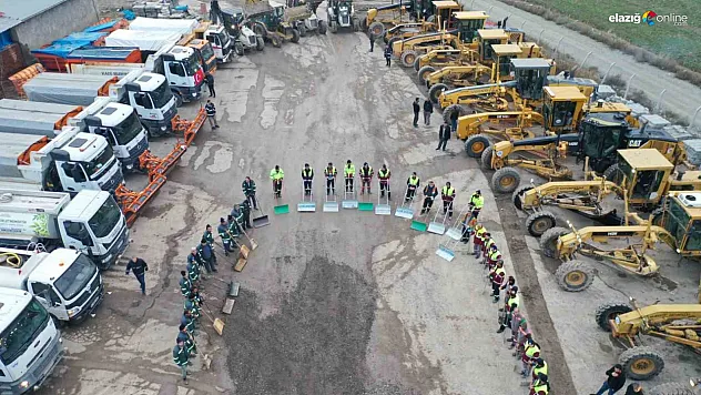 Elazığ'da kar hazırlığı tamamlandı, ekipler nöbette