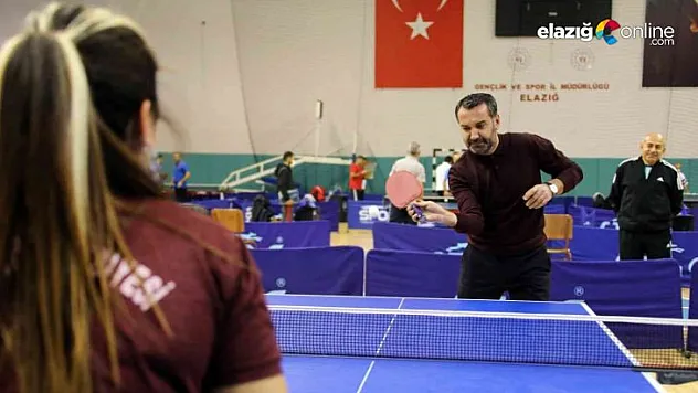 Elazığ Belediyesi masa tenisi turnuvasında sona gelindi