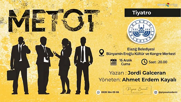 Elazığ Belediyesinden 'Metot'a davet!