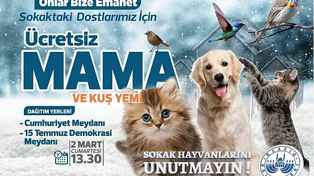 Elazığ Belediyesi ücretsiz dağıtacak!