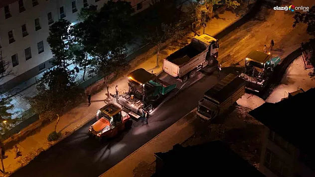 Elazığ'da 7/24 Asfalt Seferberliği: Belediye Ekipleri Sahada!