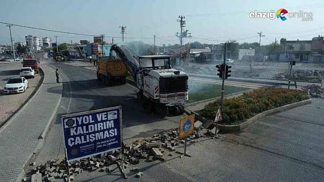 Elazığ Bulvarı-Araştırma Hastanesi bağlantı yolu yenileniyor