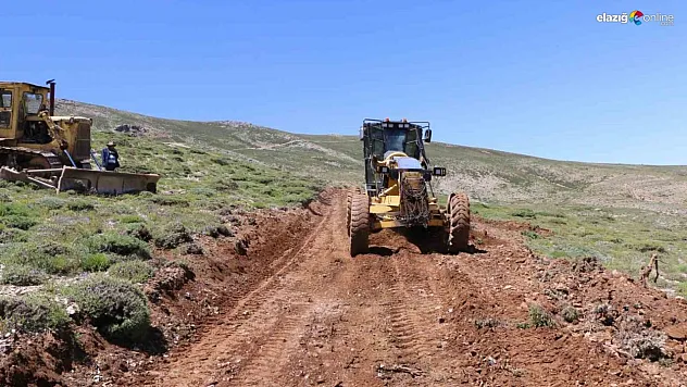 Yayla yolu yapım çalışmaları sürüyor