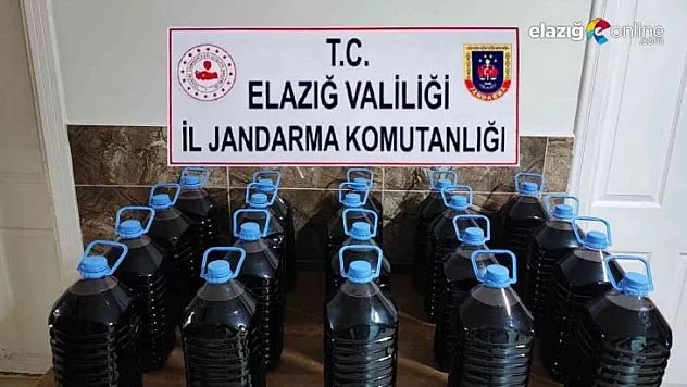 Elazığ'da 100 litre kaçak şarap ele geçirildi