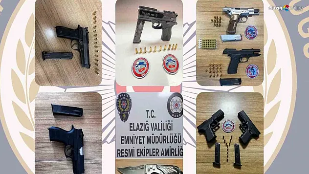 14 adet ruhsatsız silah ele geçirildi