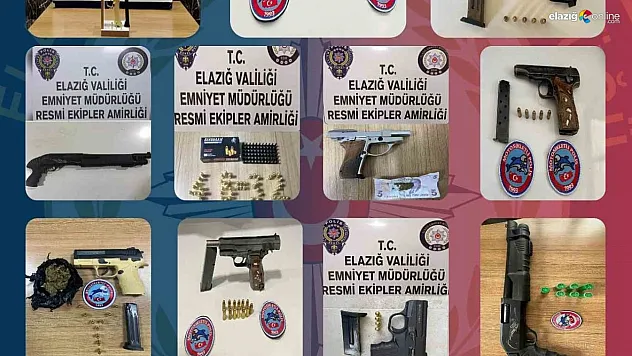 15 adet ruhsatsız silah ele geçirildi