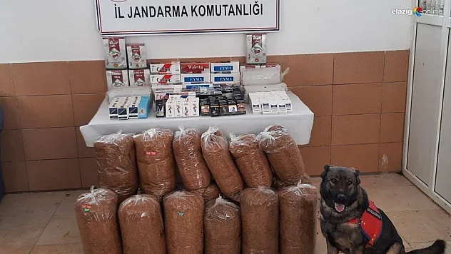 150 kilo kaçak tütün ele geçirildi