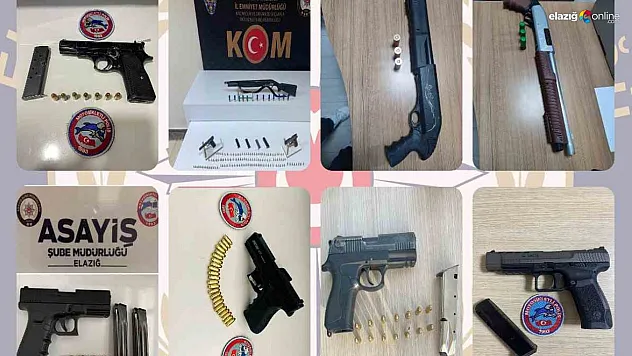 19 adet ruhsatsız silah ele geçirildi