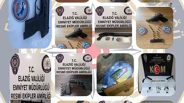 19 adet ruhsatsız silah ele geçirildi