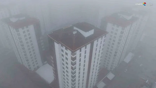 Elazığ'da Kartpostallık Manzaralar: Tepeden Bakınca Şehir Sis Denizine Dönüştü!