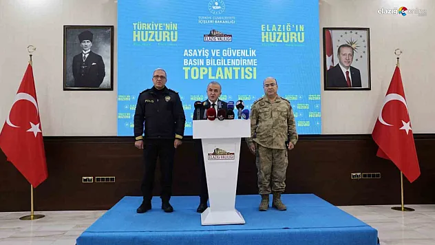 Vali Hatipoğlu 2025 karnesini açıkladı: Elazığ'da suç oranları dibe vurdu!