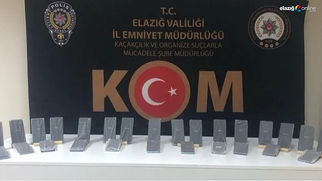 Elazığ'da gümrük kaçağı cep telefonu ele geçirildi
