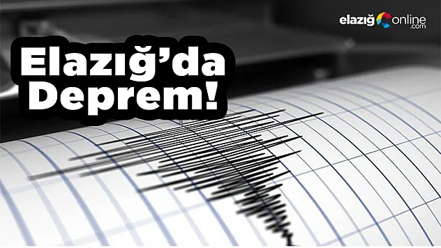 Elazığ'da 3.7 büyüklüğünde deprem