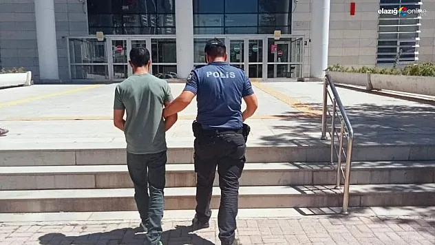 Elazığ'da 42 adet suç kaydı bulunan şüpheli tutuklandı