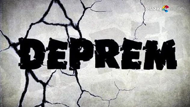 Elazığ'da 5,6 Şiddetinde deprem!