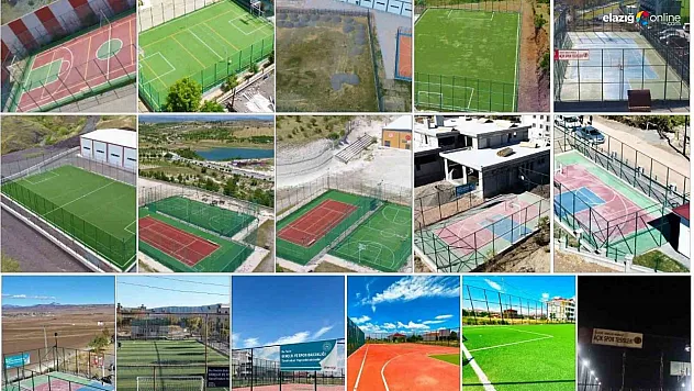 Elazığ'da 54 saha vatandaşların hizmetine sunuldu