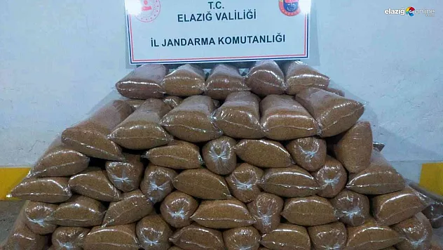 Elazığ jandarmasından kaçak tütün operasyonu