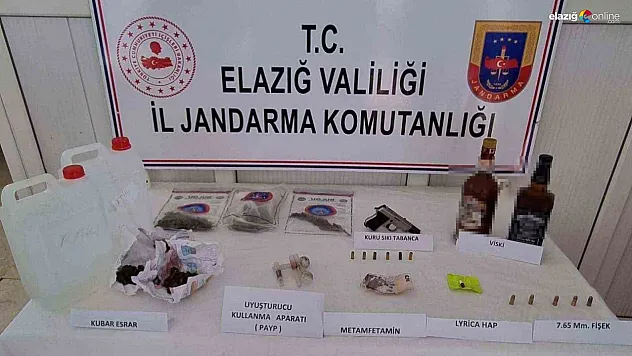 Elazığ'da Kaçak İçki ve Uyuşturucu Operasyonu: Jandarmadan Büyük Baskın
