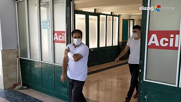 Elazığ'da acemi kasaplar kurban keseyim derken kendini kesti