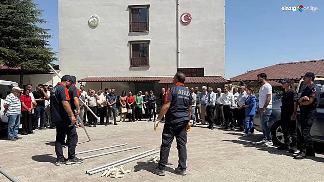 AFAD'dan Ağın İlçesinde Uygulamalı Yangın ve Afet Eğitimi!