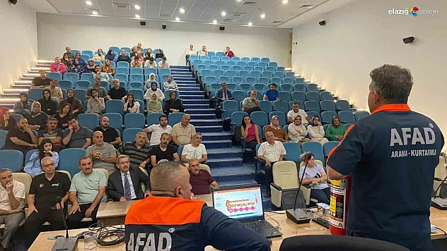 Elazığ SGK Personeli Afetlere Karşı Hazırlık için Tatbikatta Buluştu!