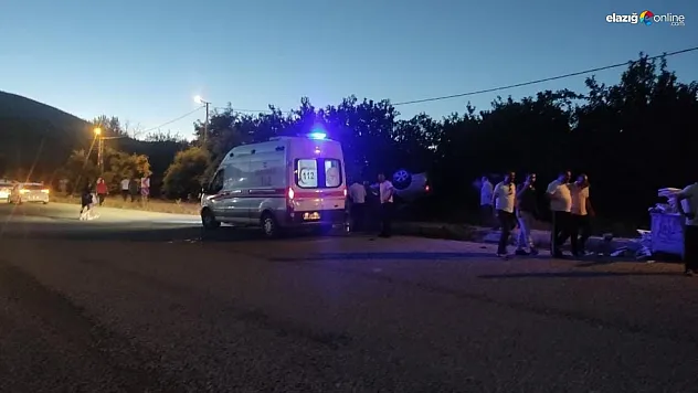 Elazığ-Diyarbakır Karayolunda kaza! Araç takla attı