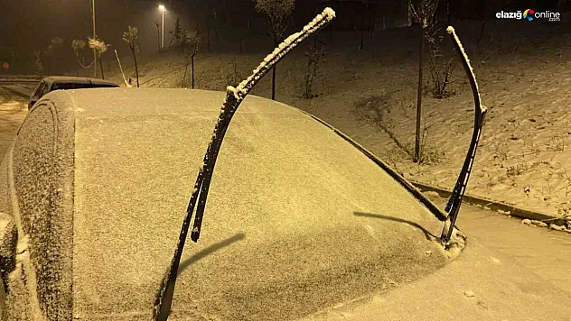 Araçların camları buz tuttu