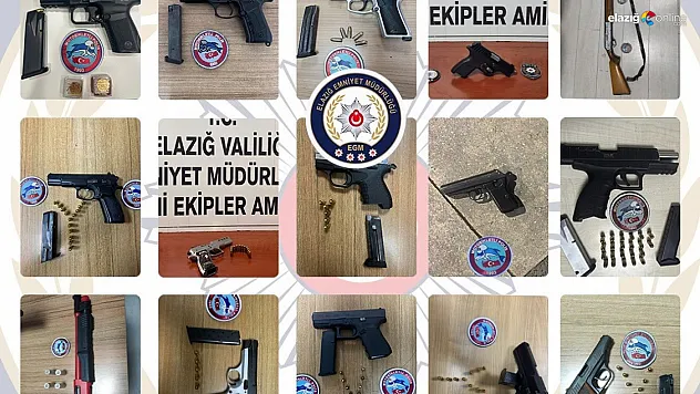 Elazığ Emniyeti'nden Kararlı Mücadele: Firariler ve Silahlar Bir Bir Toplandı!