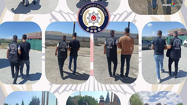 Elazığ'da Huzur Operasyonu: Silahlar ve Aranan Şahıslar Tek Tek Yakalandı