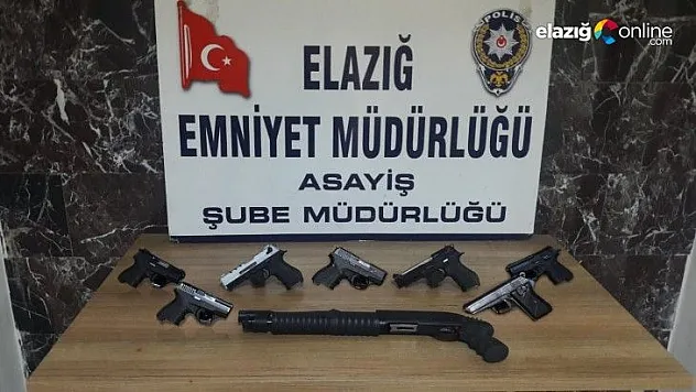 Elazığ'da asayiş ve şok uygulamalarla yakalanan 38 şüpheli tutuklandı