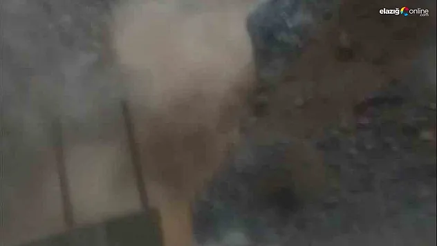 Elazığ'da aşırı yağış sonrası şelale coştu