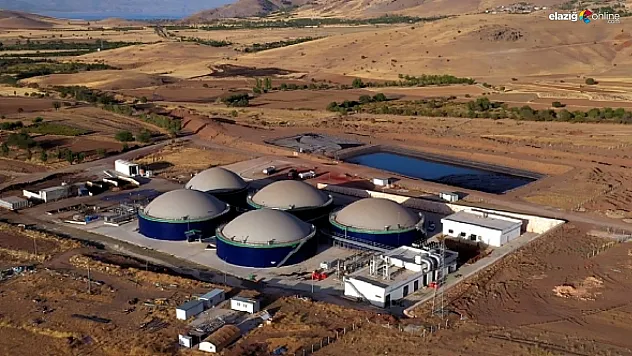 Aylık 9 bin 400 haneye yetecek elektrik enerjisi Elazığ'daki biyogaz tesisinde üretiliyor