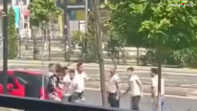 Cadde ortasındaki kavga kameralara yansıdı