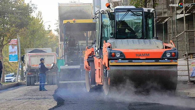 Elazığ'da caddeler yenileniyor