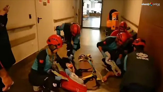 Elazığ Fethi Sekin Şehir Hastanesi'nde Tatbikat Gerçeği Aratmadı!