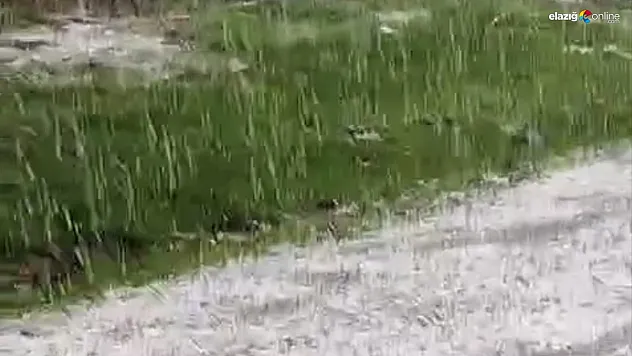 Elazığ Karakoçan'da Dolu Sürprizi! Tarım Arazileri Zarar Gördü!