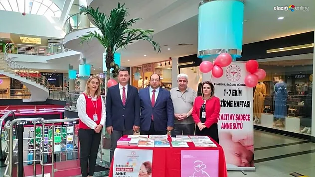 Elazığ İl Sağlık Müdürlüğü'nden 'Emzirme Haftası' etkinlikleriyle farkındalık atağı
