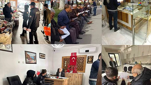 Elazığ polisinden esnaf ve vatandaşlara bilgilendirme