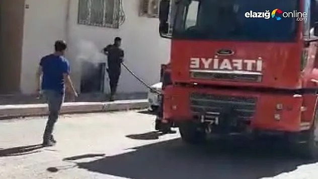 Elazığ'da ev yangını