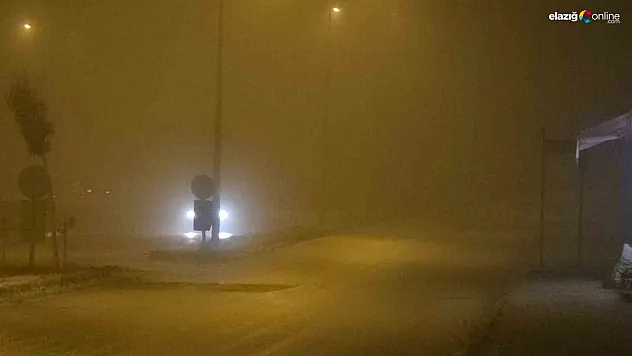 Sürücüler Dikkat! Elazığ'da Görüş Mesafesi 5 Metreye Kadar Düştü