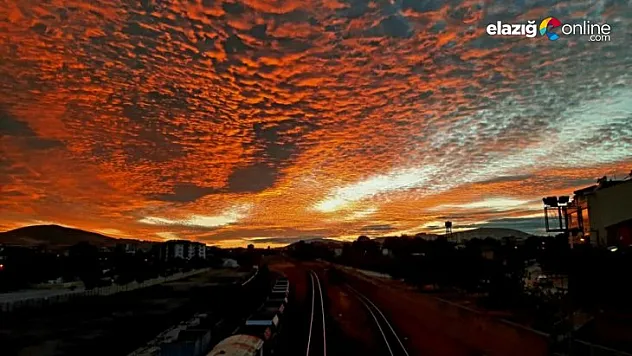 Elazığ'da gün batımı görsel şölene dönüştü