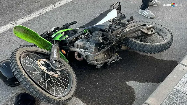 Elazığ'da Hafif Ticari Araç ile Motosiklet Çarpıştı: 1 Yaralı!