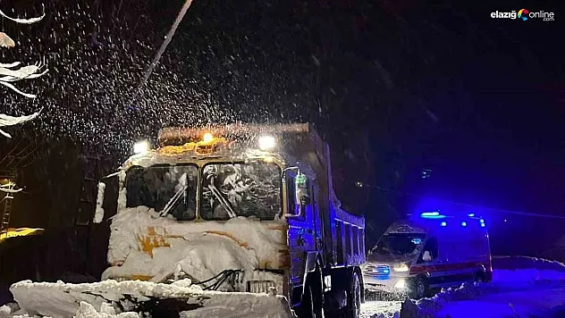 Elazığ'da hasta vatandaş için ekipler seferber oldu