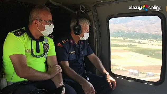 Helikopter destekli trafik denetimi gerçekleştirildi