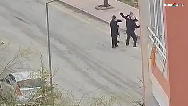 İki yaşlının kavgası kameralara yansıdı!